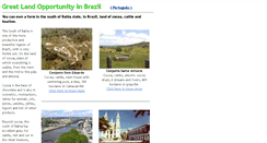 Desktop Screenshot of buylandinbrazil.com